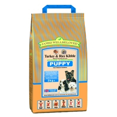 James Wellbeloved Complete Puppy Food with Turkey and#38 Rice 2kg