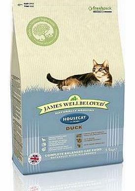 Duck and Rice House Cat Dry Cat Food 1.5 Kg