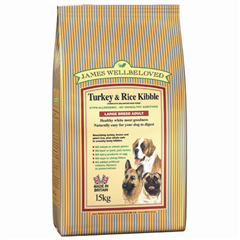 James Wellbeloved L/Breed Adult Complete Dog Food with Turkey and#38; Rice 15kg