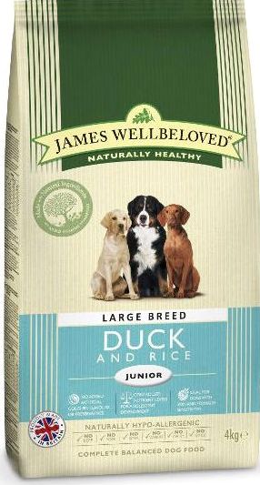 James Wellbeloved, 2102[^]0138540 Large Breed Junior Duck and Rice