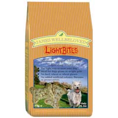 James Wellbeloved Lightbites Dog Treats 75grms