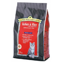 James Wellbeloved Turkey and Rice Senior Light Cat