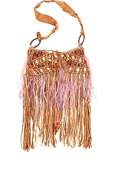 Jamin Puech Daria feather beaded evening bag
