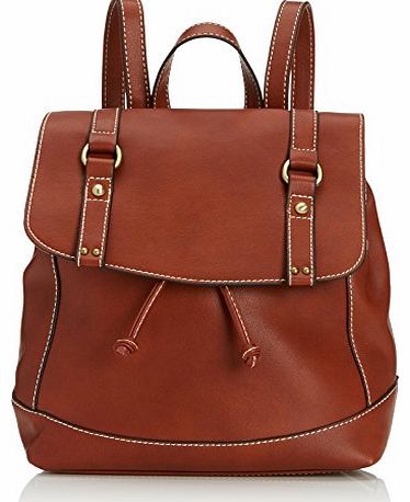 Jane Shilton Womens Crane 1475 Backpack Handbag Brown