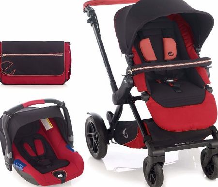 Jane Twone Single Koos Travel System Scarlet