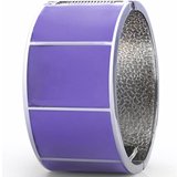 14k Gold & Silver Plated Wide Cuff Bangle Bracelet Contemporary Fashion Designer Jewellery at a Great Price. Mono Chrome Black & White, Tangerine Orange, Blue Turquoise and Lavender Lilac Colo
