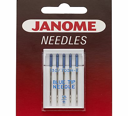 Janome Blue Tip Needles, Size 11, Pack of 5