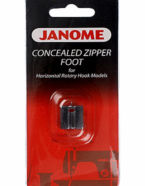 Janome Concealed Zipper Foot, Horizontal Rotary