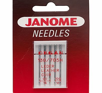Janome Leather Needles, Pack of 5