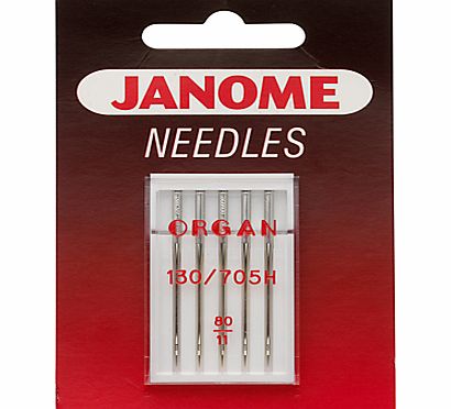 Janome Standard Sewing Needles, Sizes 9-16, Pack
