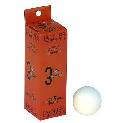 Jaques 40mm 3 Star Balls x 2 Packs (40mm 3 star balls (65290))