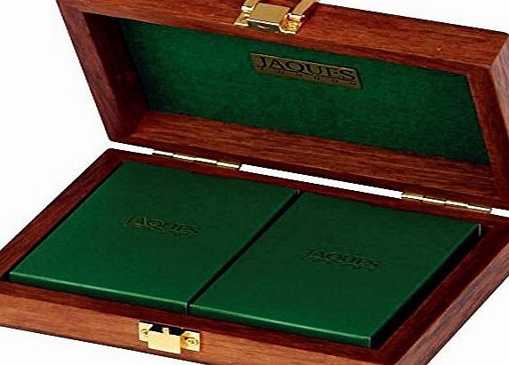 Jaques of London Playing Cards - Twin Pack Cards Mahogany Cased - Jaques of London-