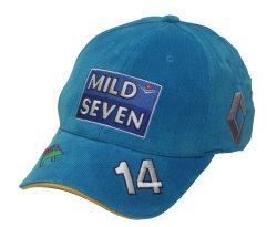 Jarno Trulli 2002 Renault Driver Cap (Turquoise)