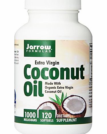 Jarrow Formulas Jarrow Extra Virgin Coconut Oil 1000mg (1,000mg, 120 Softgels)