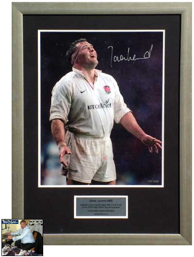 Leonard signed and framed limited edition photo presentation