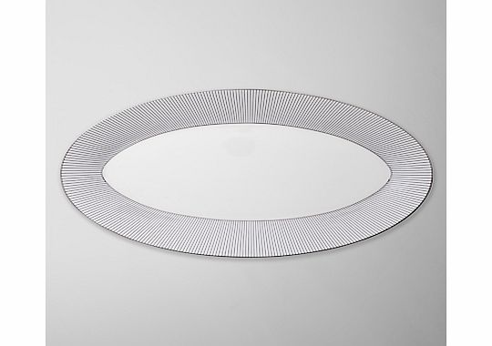 Pinstripe Oval Platter
