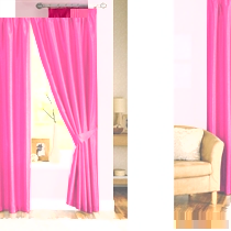 Cerise Lined Curtains 168x229cm