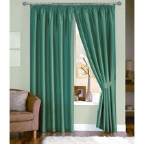 java Teal Lined Curtains 168x229cm
