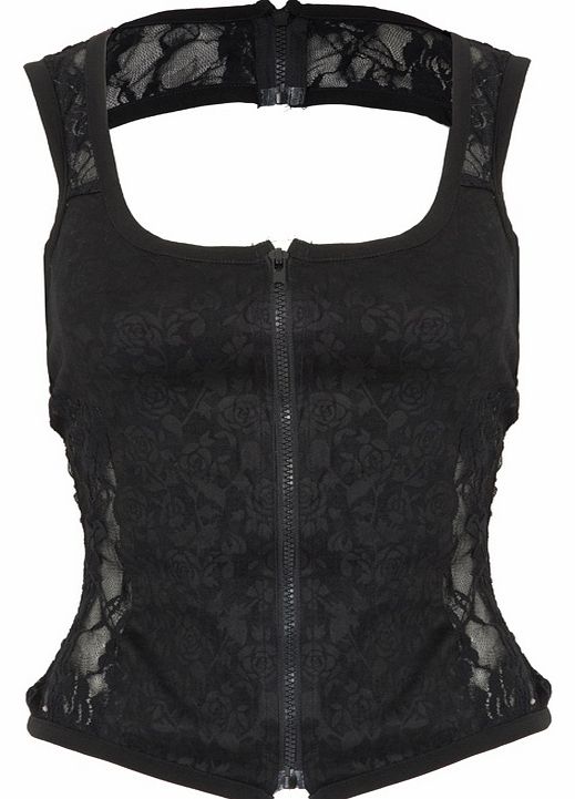 Jawbreaker Zip Up Bustier TPA1620