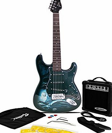 Jaxville Hades ST Style Electric Guitar Pack