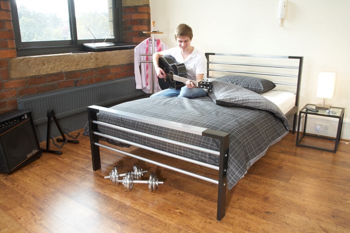Jay-Be Beds Laser Bedstead 5ft Kingsize Metal Bed