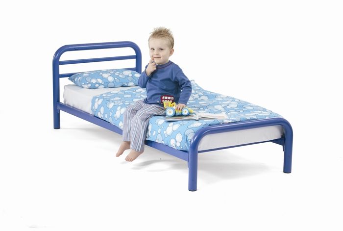 Jay-Be Beds Smart Blue BED2GO 2ft 6 Chidlrens Metal Bed