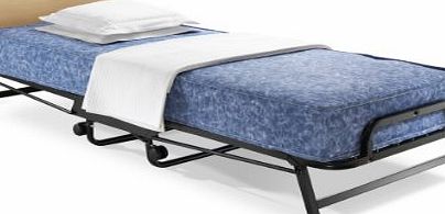 JAY-BE Crown Single Folding Bed with Windermere Antimicrobial, Water-Resistant Contract Sprung Mattress
