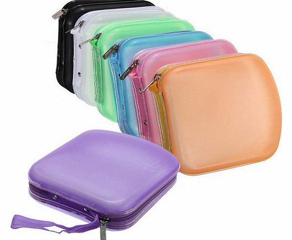 Jazooli 40 Pocket CD And DVD Storage Holder Protector Wallet Carry Case - Black