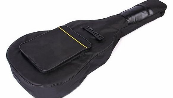 Jazooli Full Size Padded Protective Waterproof Classical Acoustic Guitar Back Bag Carry Case - Black