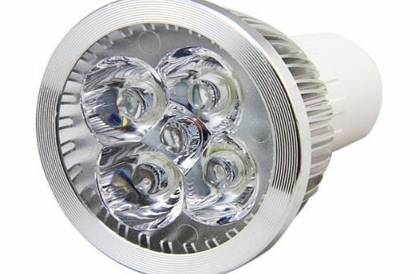 Jazzy 6 X 4W Ultra Bright GU10 LED Light Bulb Day White 6000k 40W Equivalent, Energy Saving, Perfect for Replacing 50 - 60 Halogen Bulbs