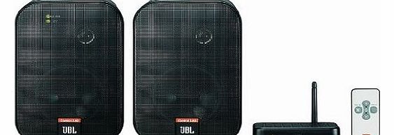 JBL On Air Control 2-Way Wireless Bookshelf Speaker System - Black