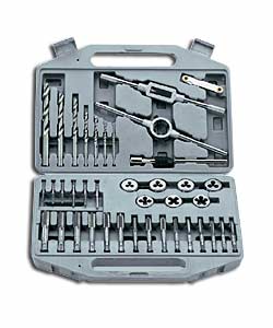 JCB 39 Piece Titanium Coated Tap and Die Set