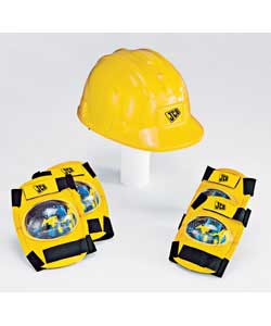 JCB Helmet and Safety Pads Set