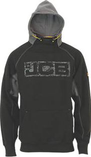 JCB, 1228[^]7957F Hoodie Black/Grey Large 41`` Chest 7957F
