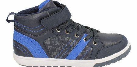 JCDEES Navy Hi Top Boot