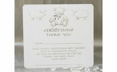 Jean Barrington Christening Thank you Cards - Pack of 10