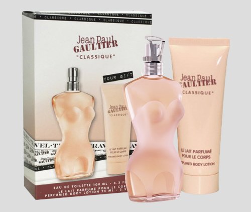 Jean Paul Gaultier Classique 50ml EDT Spray / Perfumed Body Lotion 75ml
