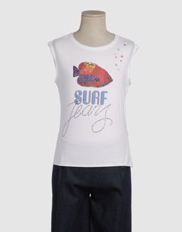 JEANS SIMONETTA TOP WEAR Sleeveless t-shirts GIRLS on YOOX.COM