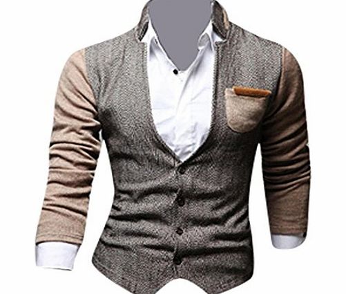 Jeansian Mens Fashion Jacket Outerwear Tops Blazer