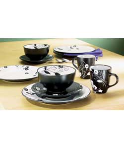 Jeff Banks Flora 16 Piece Stoneware Dinner Set