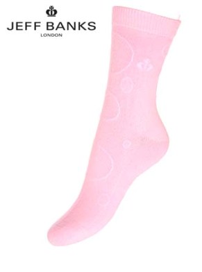 Jeff Banks Ladies 2 Pair Jeff Banks Monte Carlo Socks Navy