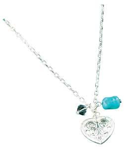 Banks Sterling Silver Ethnic Heart Pendant