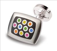Jermyn Shirts 064/E Muti Coloured Tonal Spot Cufflinks
