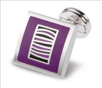 Jermyn Shirts 067/A Purple Domed Stipe Cufflinks