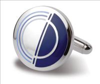 Jermyn Shirts 068/C Blue Round Concentric Circle Cufflinks