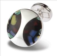 Jermyn Shirts 087/A Orange Round Eclipse Cufflinks