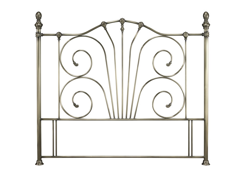 Jessica Antique Brass Double Headboard