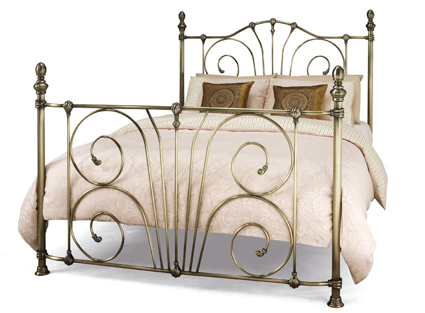 Jessica Antique Brass King Size Bedstead