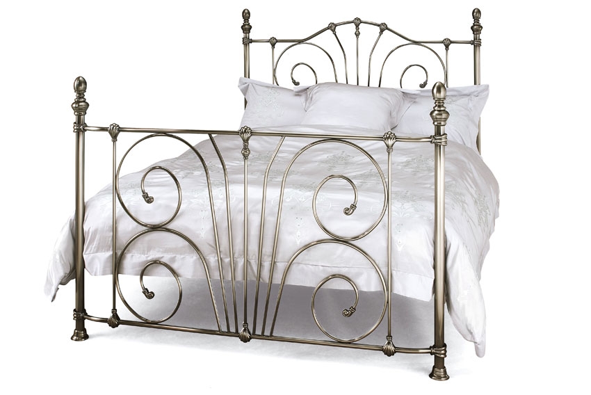 Antique Nickel Small Double Bedstead