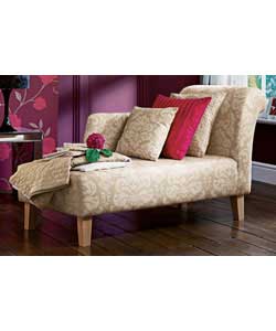 Chaise - Natural Floral Print